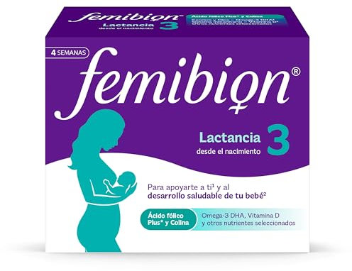 Femibion® 3 Complementos alimenticios para la lactancia, Colina, DHA, Ácido Fólico Plus⁶