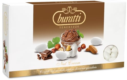 Buratti Confetti Dragées à l'amande Recouverte de Chocolat Tendresses goût Nut Cream 1 Kg