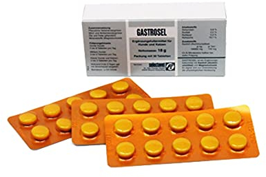 Selectavet Gastrosel | 30 Tabletten | Ergänzungsfuttermittel für Hunde und Katzen | Zur Unterstützung der physiologischen Verdauung | Mit Kaolinit | Magen & Darm