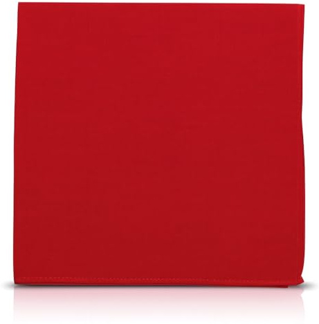 Lizzy | Bandana Multipack | 55 x 55 cm, Red, 100% Cotton | Breathable, Soft, Versatile Use, Unisex | Plain Headwear for Men, Women, Teens, Cycling, Outdoor, Everyday Accessory