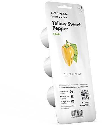 Click and Grow Smart Garden Yellow Sweet Pepper Plant Pods, 3-Pack