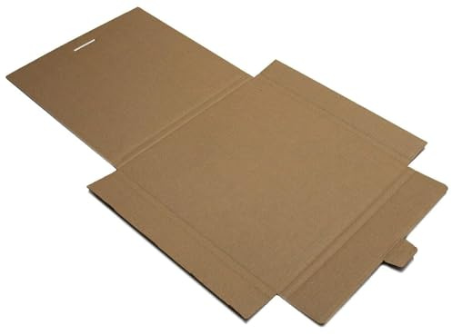 Scatole di cartone per spedizioni postali LP da 30,5 cm, in vinile, 10, Marrone, 2