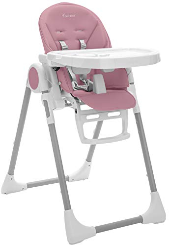 Suleno® Hochstuhl Baby mit Spielbogen und Ablage - Hochstuhl Baby mit Liegefunktion für Junge Eltern, Vielseitiger Kinderhochstuhl, Ergonomischer Baby Hochstuhl für Komfort und Sicherheit (Violett)