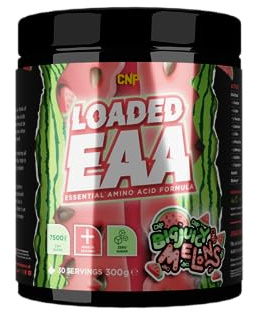 CNP Professional Loaded EAAs, Essential Amino Acids, BCAAs, Muscle Repair & Recovery Powder, 300g / 100g and 30/10 Servings, 12 Delicious Flavours (Big Juicy Melons, 300g)
