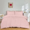 SSW HOMES King Size Duvet Cover Set (Blush) - 3 Pcs Brushed Microfiber Plain Dyed Quilt Cover - Bedding Set with Button Closure Include 1 Duvet Cover & 2 Pillowcases