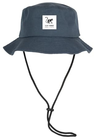 Surf Monkey Boonie Hat Cappello da Pescatore Uomo/Donna - 100% cotone, blu, M