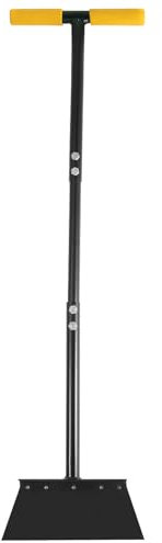 Coopers of Stortford - Flat Head Shovel - Durable Steel Blade - Dual Handles for Control - Soft Sponge Grip - Ideal for Patios and Driveways