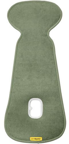 Aeromoov - Baby Sitzauflage Air Layer - Einlage Für Autositz oder Kinderwagen - Gruppe B - Antischwitz Sommerbezug - Bio-Baumwolle - Green Moss