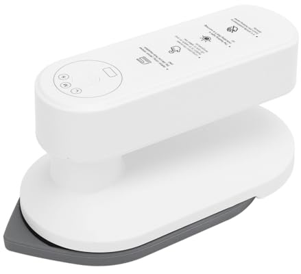 Annadue Mini Máquina de Planchar, Plancha de Ropa Portátil Inalámbrica con 3 Ajustes de Temperatura, Calentamiento Rápido de 30 S, Batería de 5000 MAh para Uso de 25 Minutos y Estuche