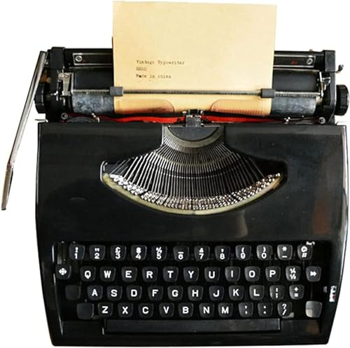 Dyqyym retro manuell skrivmaskin, kreativ vintage skrivmaskin, stil funktionell heminredning, för anteckningar eller bokstäver eller kreativ skrivning