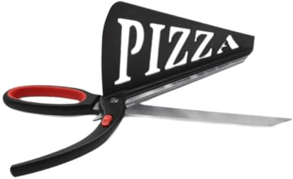 F Fityle Forbici per pizza, taglio pizza, durevole, multifunzionale, regalo, utensile da cucina premium, professionale, impugnatura ergonomica, acciaio