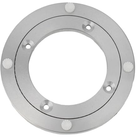 EnxJire Svängplatta 1 st roterande bas med tungt roterande lager, rund platta, Lazy Susan-bas (5 tum)