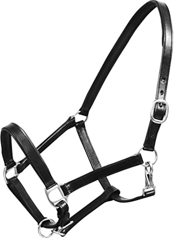 Genérico Ronzal/Cabestro de Cuero Negro Ajustable para Caballo (Estándar),Deportes,Actividades al Aire Libre,Equitación,Arreos para Caballos,Cabestros para Caballos,90891
