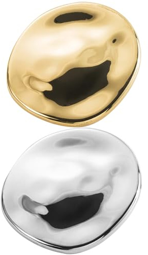 YFTRFR 2 Piezas Broche Geométrico de Metal Broche Vintage Irregular Redondo para Abrigo Chal Accesorio Bufanda Vestido Boda Cumpleaños Traje Camisa Insignias De Accesorios De Moda