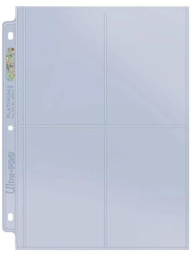 Ultra Pro - Platinum 4 Pocket Page Display (100 Pack)