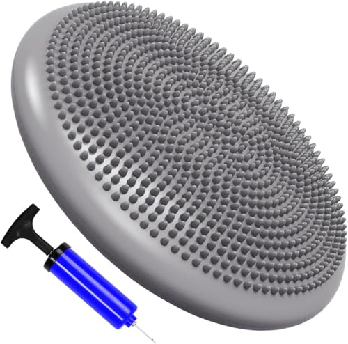 Wobble Balance Cushion Board for Fitness Exercise, Core Workout, Back Pain Relief, Sensory Cushion for Chair – Stability Disc Seat to Improve Sitting Posture for Adults or Children