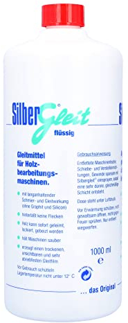 Spray lubrifiant pour bois Silbergleit pour raboteuses, bouteille de 1000 ml, sans silicone, sans résidus