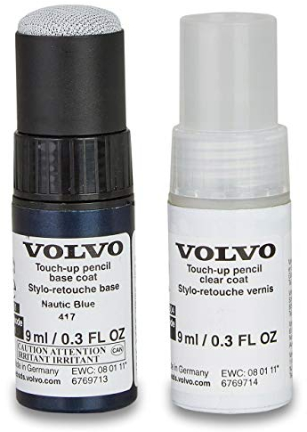 VOLVO Original Lack 417 Ausbesserungslack Nautic Blue pearl. Stift Satz 31266470 OE