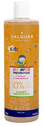 Valquer, Shampoo Preventivo per Bambini, per la Scuola, Prevenzione dei Pidocchi, Con Olio di Melaleuca, Acconciatura Facile, Vegano, 300 ml