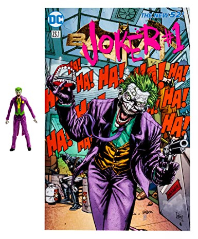 McFarlane Jouets, perforateurs de Page DC, Figurine d'action Joker Rebirth de 7,6 cm avec 5 Points d'articulation, Figurine DC à Collectionner avec Personnage de Bande dessinée – À partir de 12 Ans