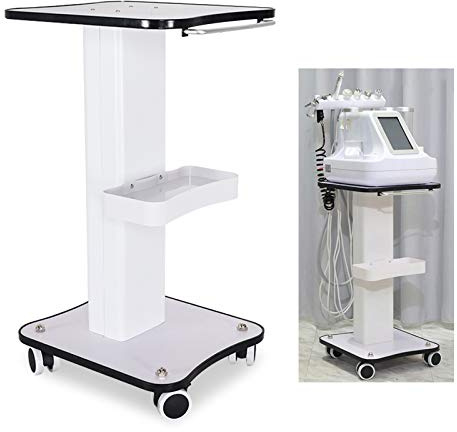 Carrello cosmetico portatile con ruote, carrello da salone, strumento di bellezza, carrello con vano portaoggetti