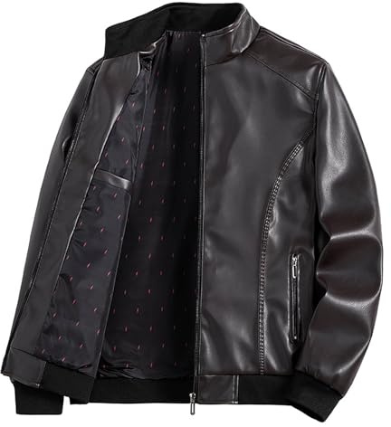 Veste Hiver Homme Blouson Cuir Pantalon Moto Homologué Jacket Mi Saison Perfecto Automne Bombers Long Noir Blousons Vintage Manteau Sherpa Retro