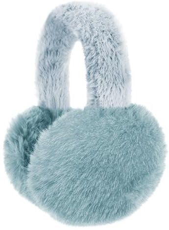 TINAYAUE Ear Muffs for Women Girls Boys Faux Fur Earmuffs Cute Student Earmuffs Foldable Warm Plush Ear Warmers for Winter Outdoor Sports Cycling Skiing Snowboarding Kids Birthday Xmas Gift