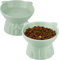 Tel Charme * - Lot de 2 gamelles surélevées pour chat - Design incliné à 15° - En céramique - Anti-vomissement - Gamelle surélevée pour la nourriture et l'eau