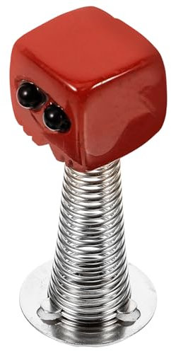 KICHOUSE Décoration Voiture Cristal Naturel Rouge Jaspe Ornement à Ressort Vibrant pour Tableau De Bord Accessoire Auto Mignon Et Léger pour Intérieur