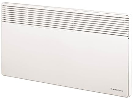 Thermoval Convecteur mural, 500W-1000W, 1500W, 2000W, 2500W, convecteur, appareil de chauffage, radiateur avec pieds, support mural inclus (2500 W)