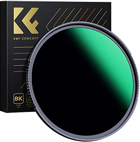 K&F CONCEPT ND1000 58mm Nano-X MRC Filter Gris Neutre Filtre à densité Neutre HD Super Mince Multicouches Haute-Transmittance pour Objectif Appareil Photo