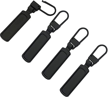 Mizeer Zipper Pull Replacement for Small Holes Zipper, Detachable Zipper Tab Repair for Clothing Jackets Boots
