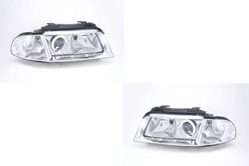 Johns, Juego de faros aptos para Audi A4 (8D) 02/99 – 11/00 H7/H7, juego izquierdo y derecho