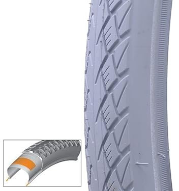 Filmer Fahrraddecke City 28x1,75 hohe Laufleistung Pannenschutz Reflektorstreifen ETRTO-Nr. 47-622 (grau)