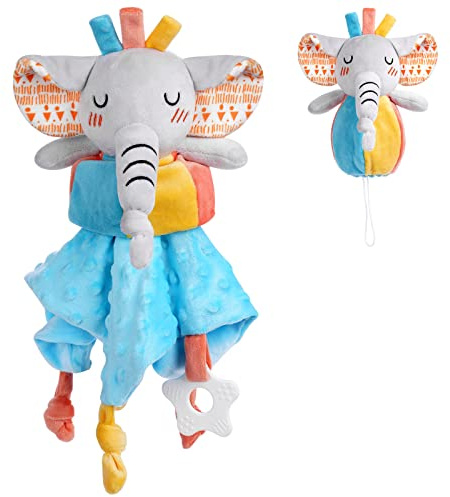 Vicloon Baby Blanket Baby Comforters Elephant, Baby Girl Boy Comforter Blanket, New Born Baby Infant Toddler Cuddle Snuggle Toy Blankets for Nursery Strollers, Cots, Cribs, Car Seats