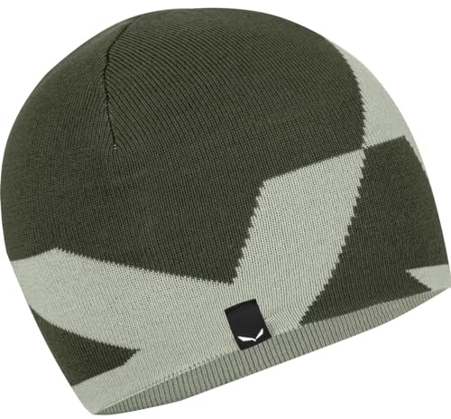 SALEWA Pure Reversible Merino Beanie, Dark olive/5130, UNI58