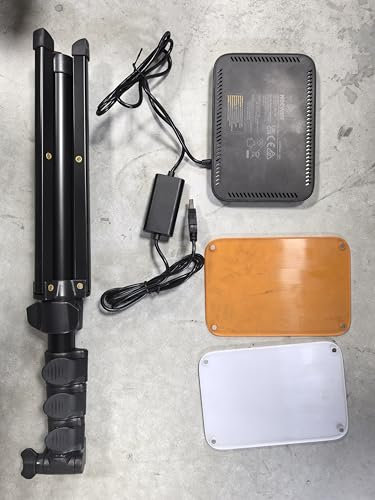 NEEWER BASICS LED-videobelysning, 2-pack studiopanelnyckel belysningssats med stativstativ och filter, tvåfärgad dimbar bärbar 3200~5 600 K CRI95 750 lux för fotograferingsinspelning streaming