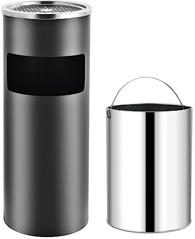 Générique Poubelle à cendrier d'hôtel 30 L Acier Gris, Maison & Jardin, Produits ménagers, Conditionnement des déchets, Poubelles & corbeilles à déchets, Gris, 3.38 KG, 51089