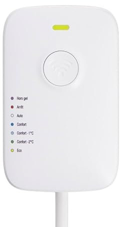Powernity – Thermostat Connecté Wi-FI pour Radiateurs Électriques – Compatible iOS & Android – Économies d’Énergie – Installation Facile