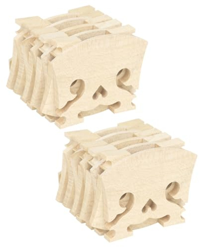 LRXIYODE Puentes Para Violín De Madera De Arce En Forma De Corazón 10 Unidades Accesorios Para Violín Para Mantenimiento y Uso En Práctica y Actuaciones