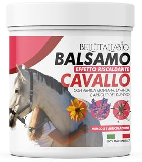 Crema Riscaldante Muscoli Sportiva 600ml Balsamo Cavallo Riscaldante con Arnica Per Cavalli, Lavanda e Artiglio del Diavolo per Disturbi e Tensioni Muscolari Balsamo di Cavallo Effetto Caldo