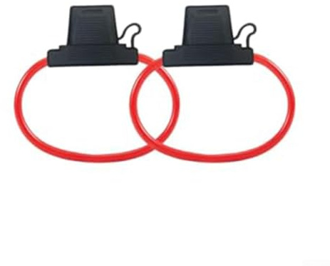 Fusibile 10 Awg Inline 2pcs Holder Blade 50a Mini Avere Fusibili per Auto Camion Rv Blocco Solare Inline Fusibile Moto per Dc 12v 24v 3