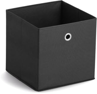 Zeller 14133 Contenitore, Non-Woven, Nero, 28x28x28 cm