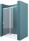 Mai & Mai Duschtür Nischentür dusche Duschabtrennung Duschkabine Schiebetür 8mm ESG in Klarglas mit NANO 4-Punktbefestigung BxH: 100x195cm Teramo04-2