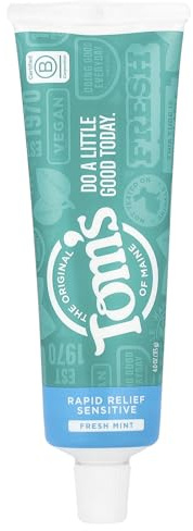 Tom's Of Maine Rapid Relief Sensitive Toothpaste, Fresh Mint, 113g