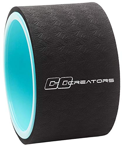 CoCreators High-Density Mini Balance Yoga Wheel For Intense Back Pain Relief, Improving Flexibility, Stretching, Backbends Support & Improving Your Yoga Poses