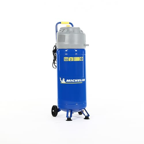 MICHELIN Compresseur d'air vertical MXV50-2 - 50L - 2 CV - 8 bars - sans entretien (huile)