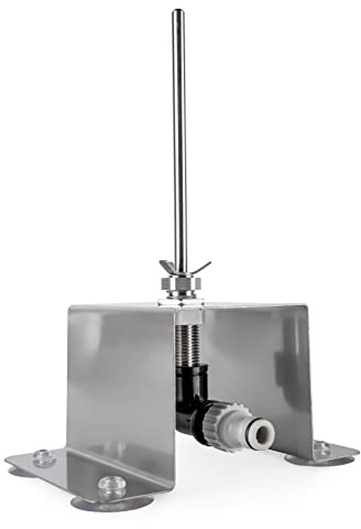 GASTROBEDARF WESTERBARKEY Bierflaschen Flaschenspüler aus Edelstahl Set mit 4 Gummistopfen und 1/2 Anschluss Craft Beer Bier Brauen