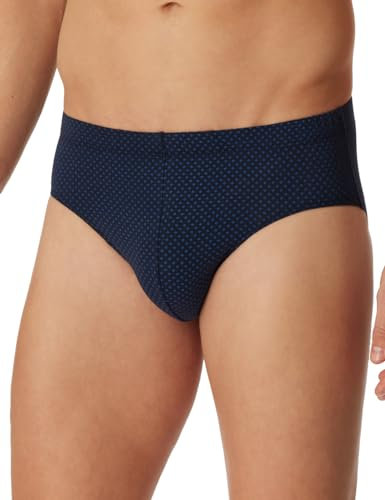 Schiesser Herren Minislip für Männer Weich und Bequem Ohne Gummibund Bio Baumwolle-Cotton Casual Unterwäsche, Dunkelblau_180502, L