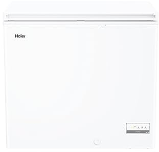 Haier Congelatore a Pozzetto, 196 Litri, Funzione Fast Freeze, Trattamento Antibatterico, Temperatura Regolabile, Luce LED, Classe D, 91,5 x 55,5 x 84,5 cm, Bianco - HCE200D